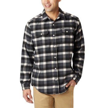 Columbia Overhemd Heren, Deschutes River Heavyweight Flannel Zwart, 18FMRBZHG